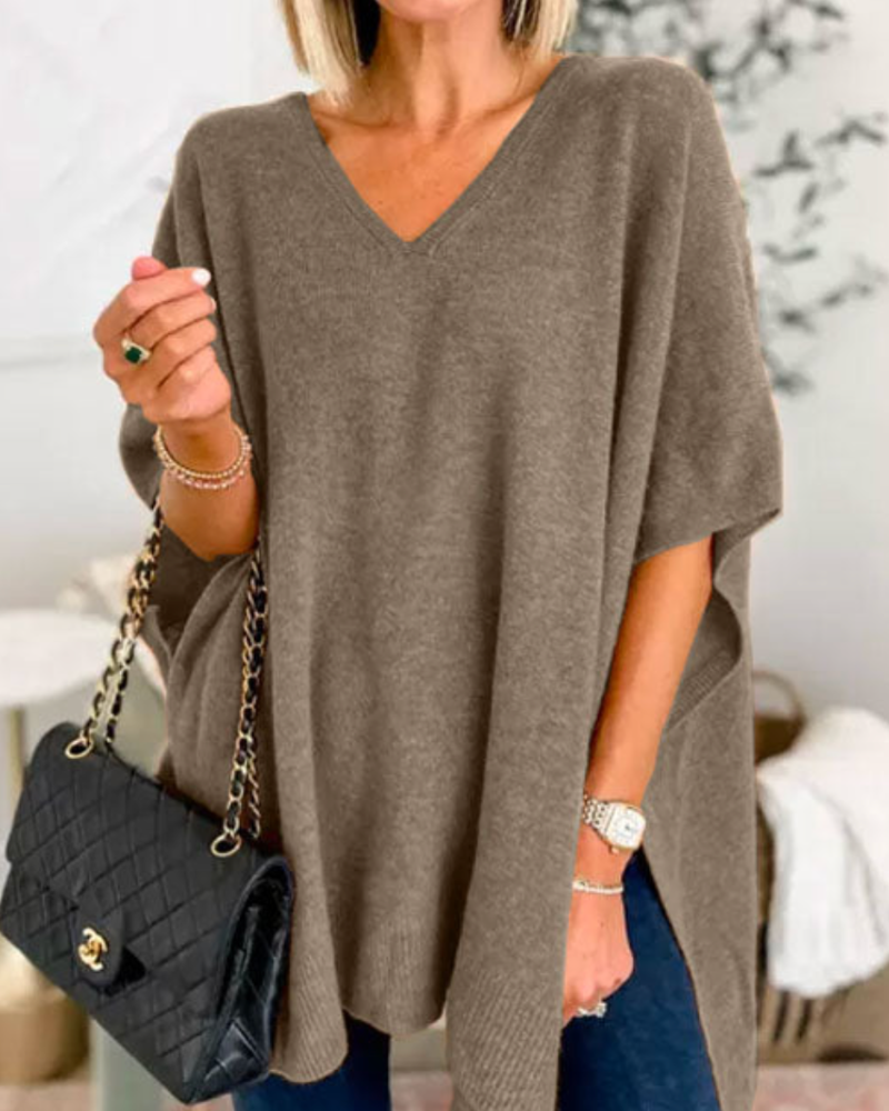 Carmen | Women's Oversized V-Neck Sweater