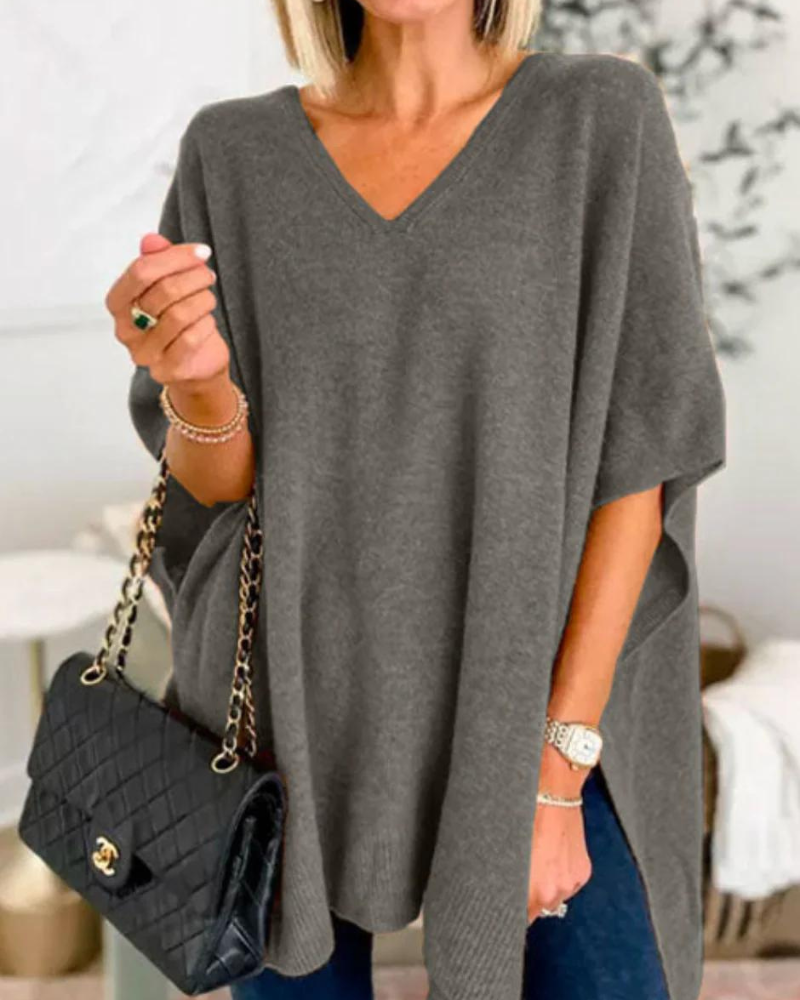 Carmen | Women's Oversized V-Neck Sweater