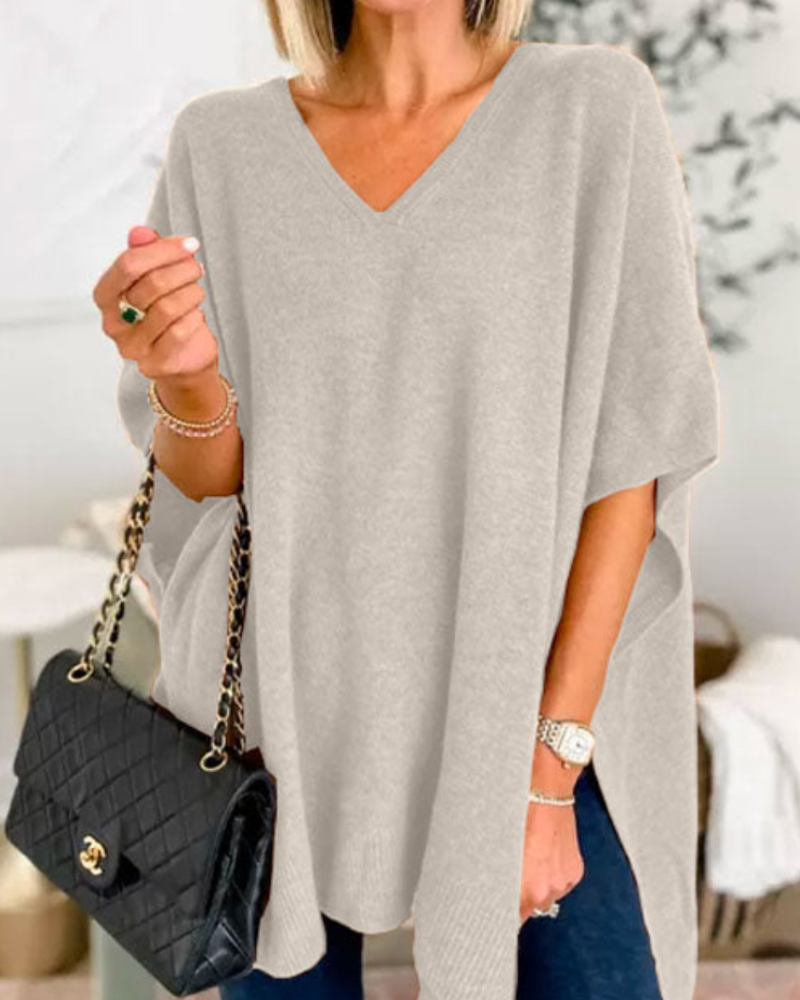 Carmen | Women's Oversized V-Neck Sweater