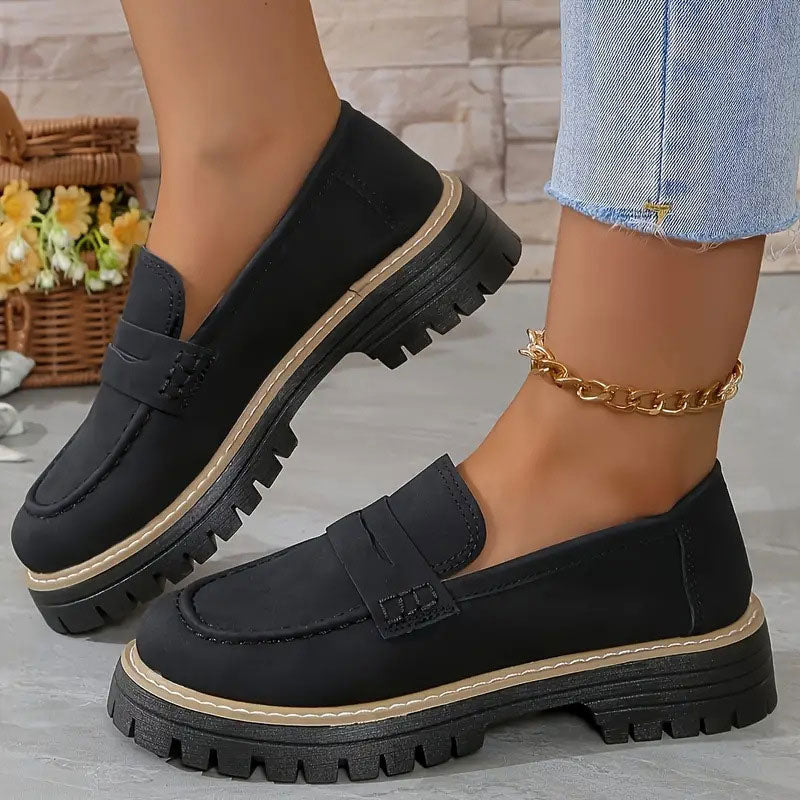 Cheryl | Women's Platform Lug Sole Loafers
