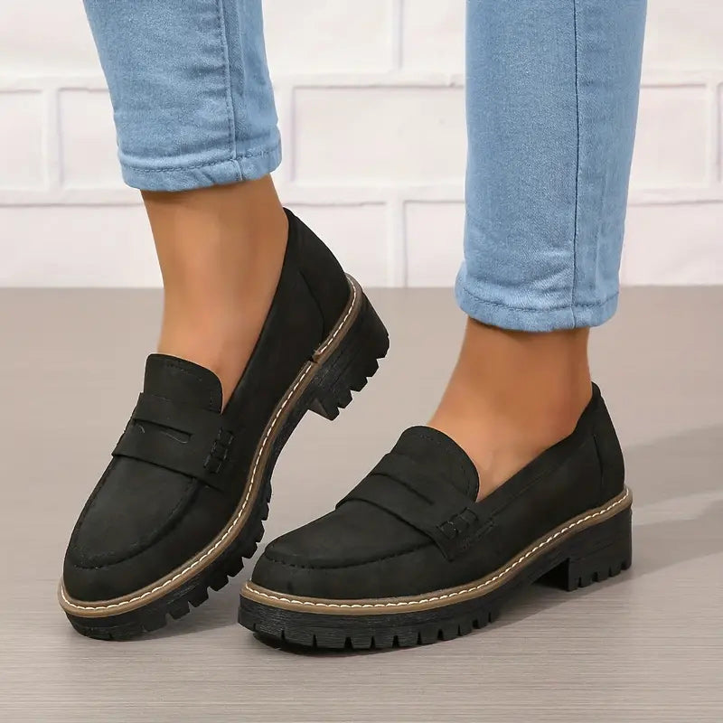 Cheryl | Women's Platform Lug Sole Loafers