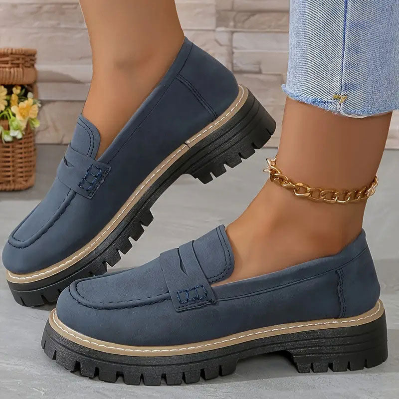Cheryl | Women's Platform Lug Sole Loafers