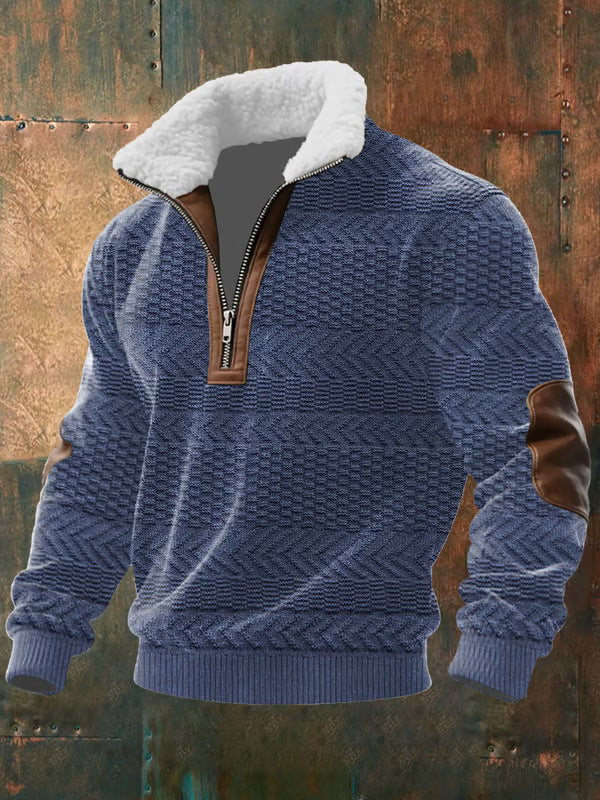 Chris | Men's Half-Zip Color Block Sweater