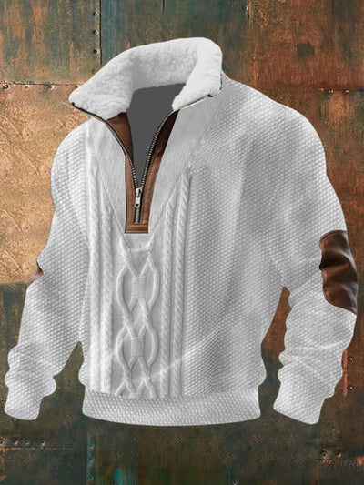 Chris | Men's Half-Zip Color Block Sweater