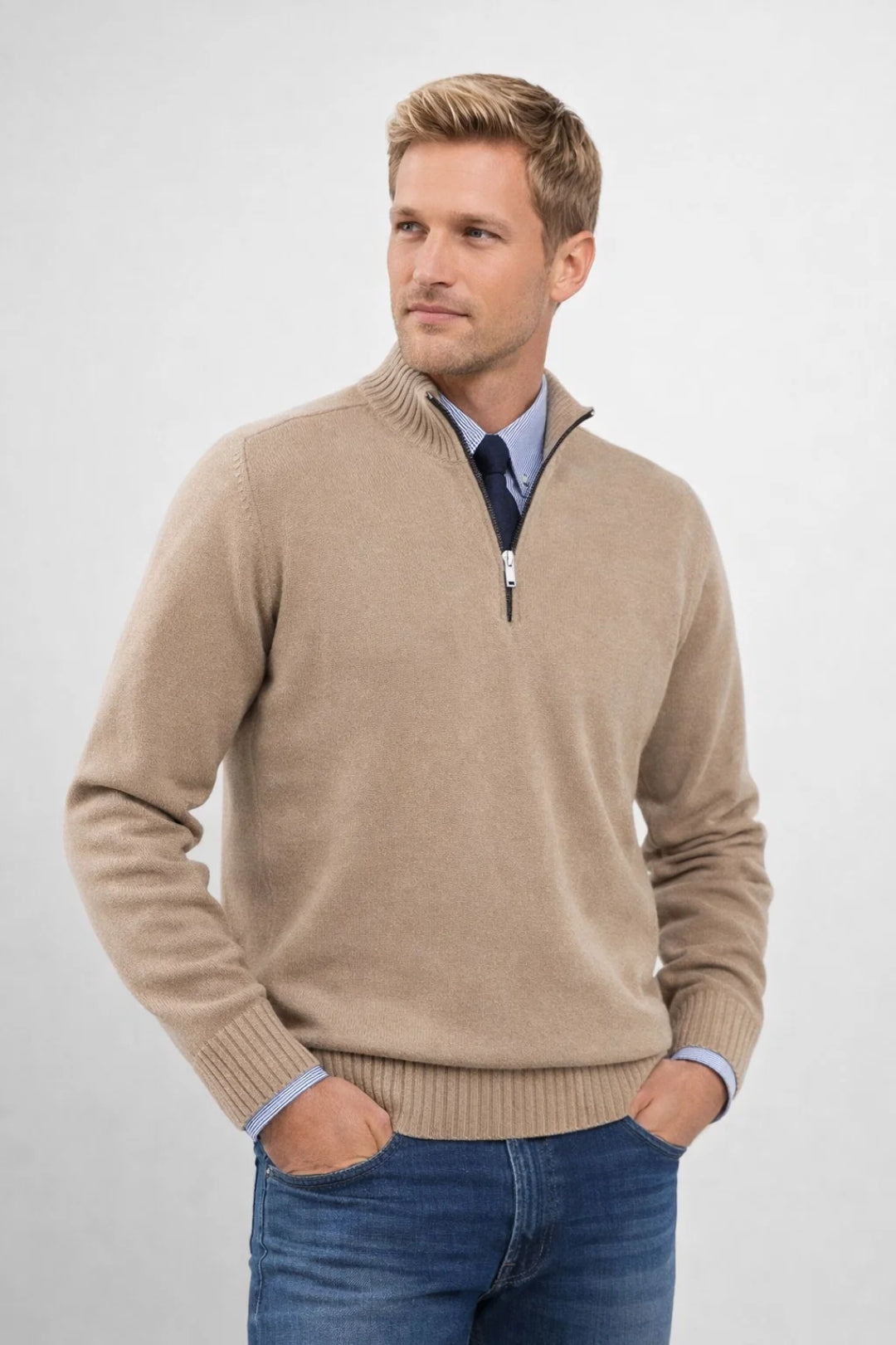 Clark | Men's Quarter-Zip Sweater