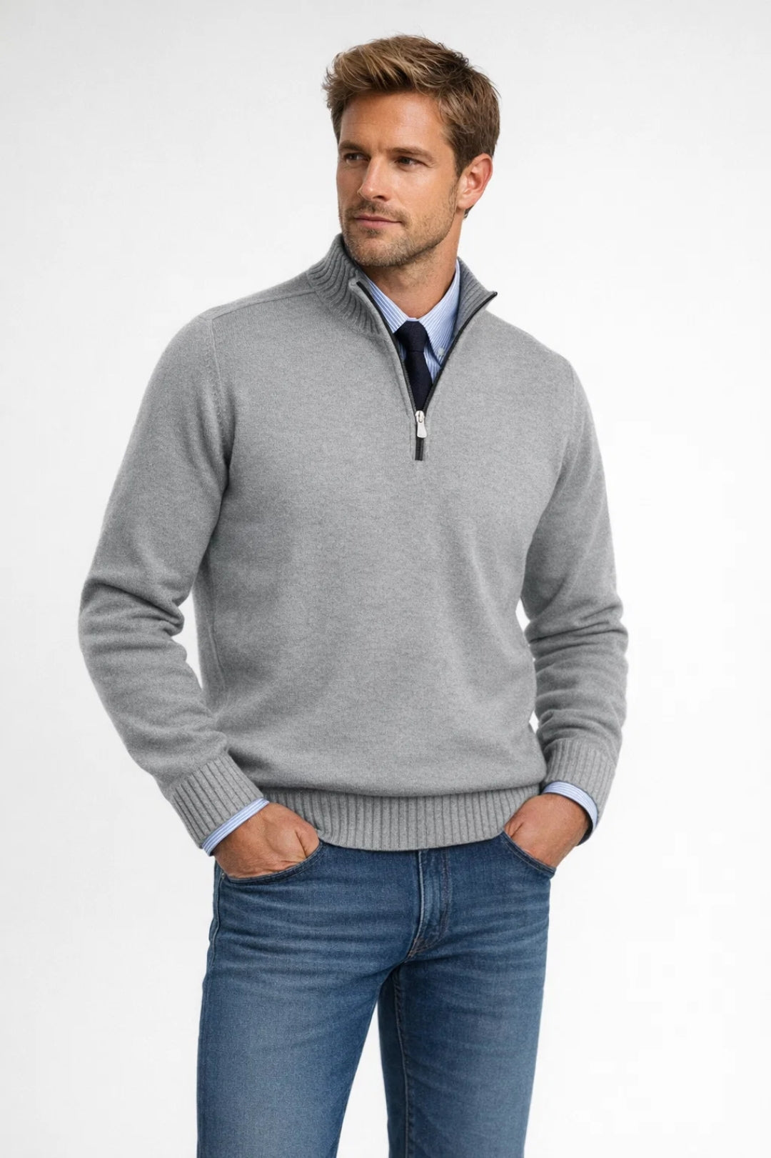 Clark | Men's Quarter-Zip Sweater
