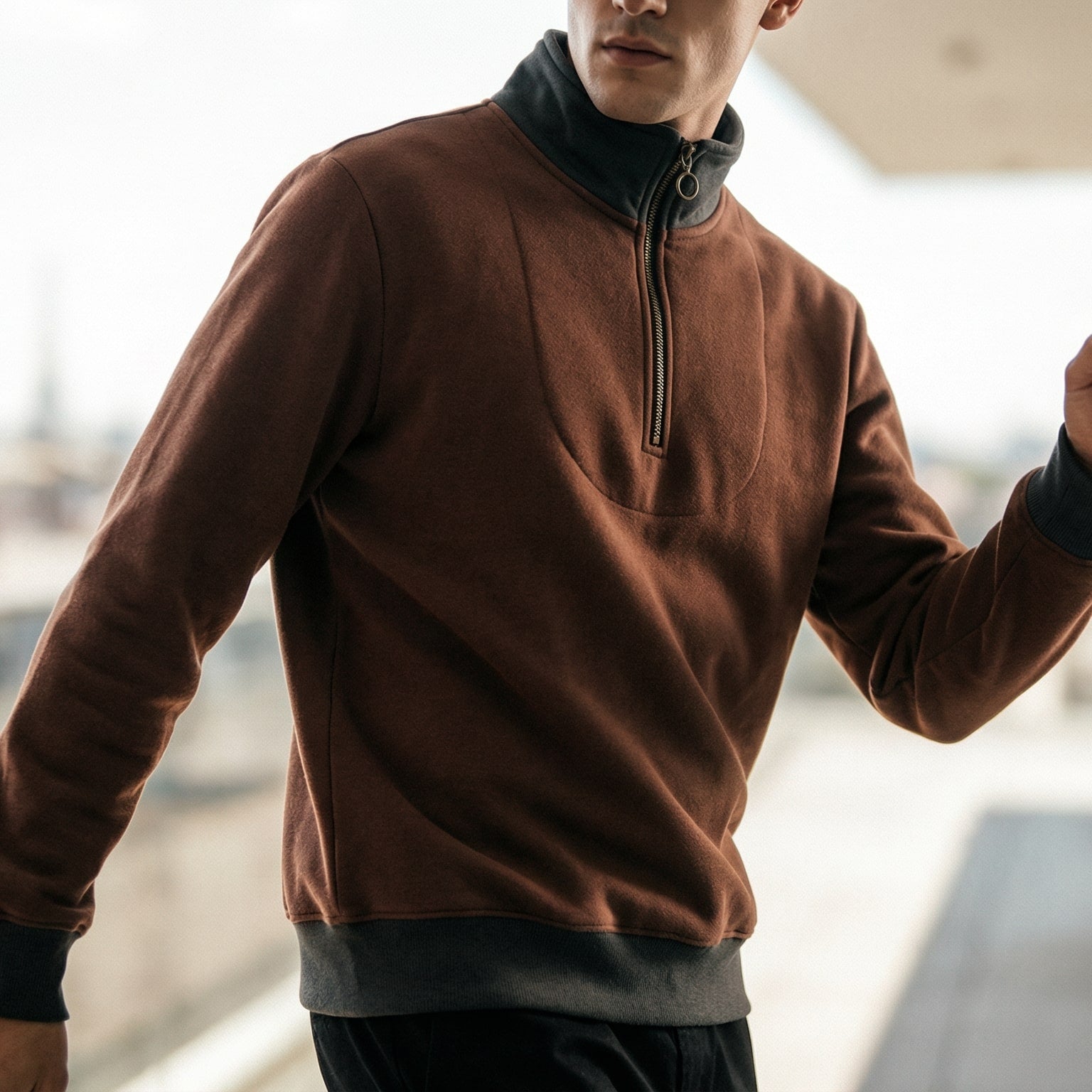 Colin | Men's Quarter Zip Sweater