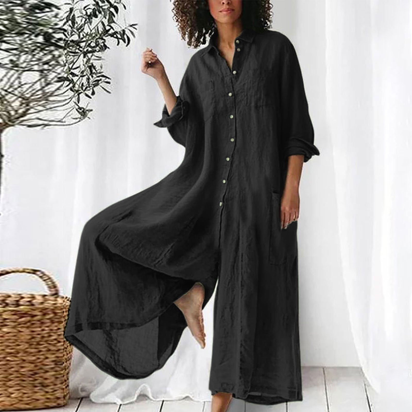 Connie | Women's Button-Down Maxi Dress