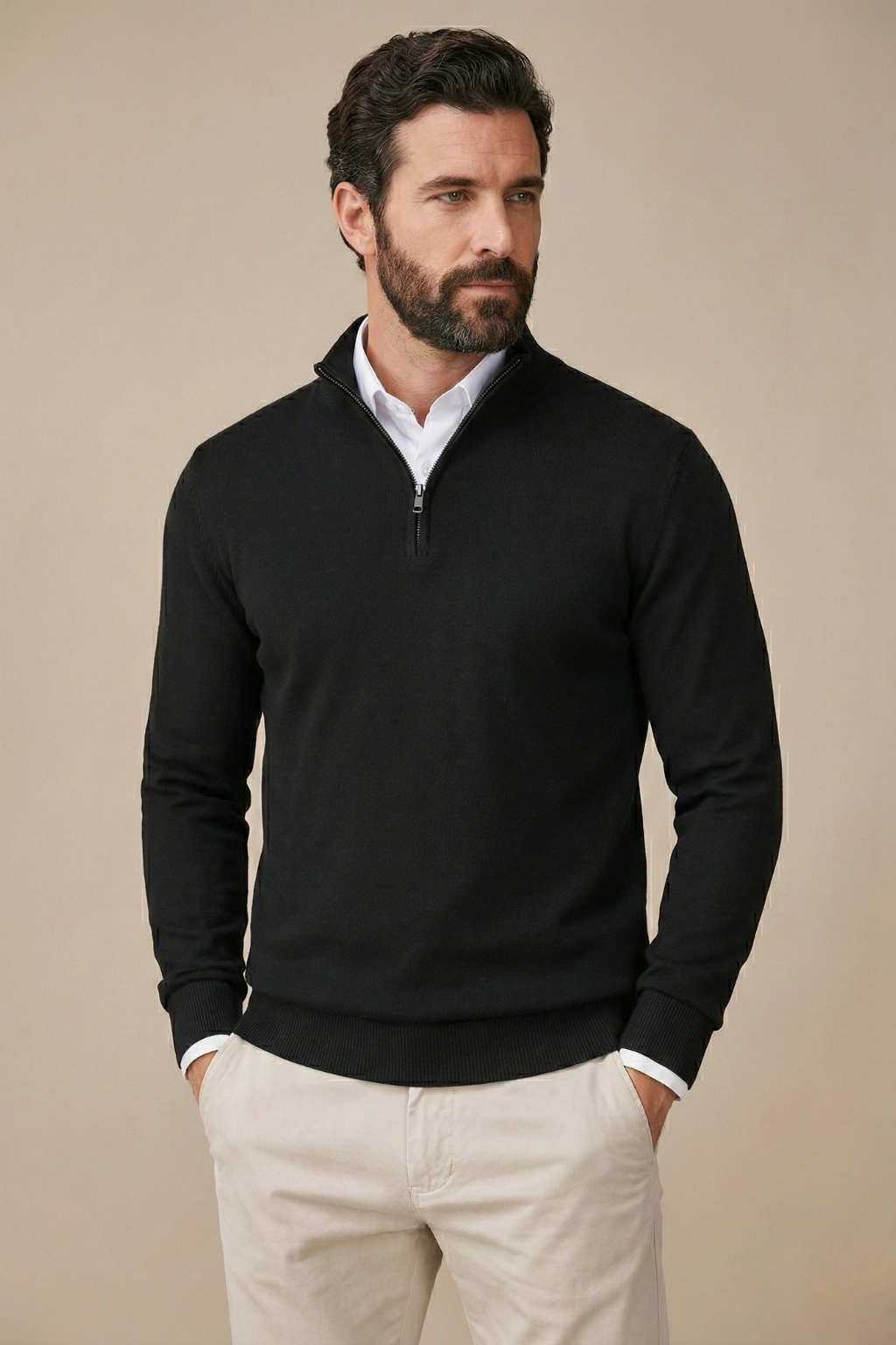 Cyrus | Men's Quarter Zip Sweater
