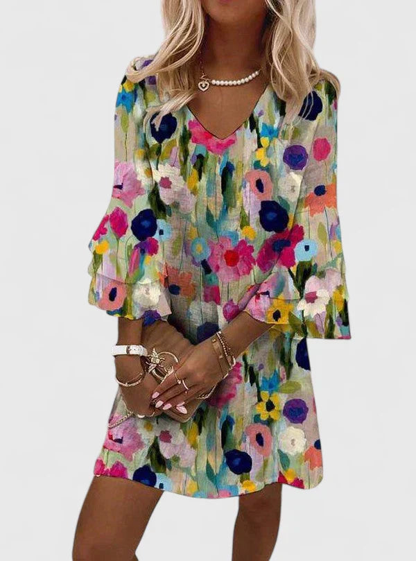 Maria | Women Elegant Printed Mini Dress