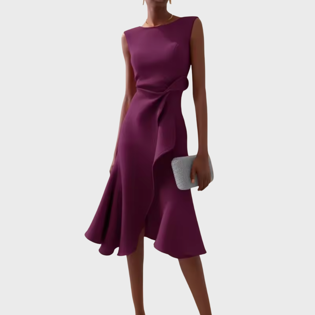 Delilah | Women's Sleeveless Wrap Midi Dress