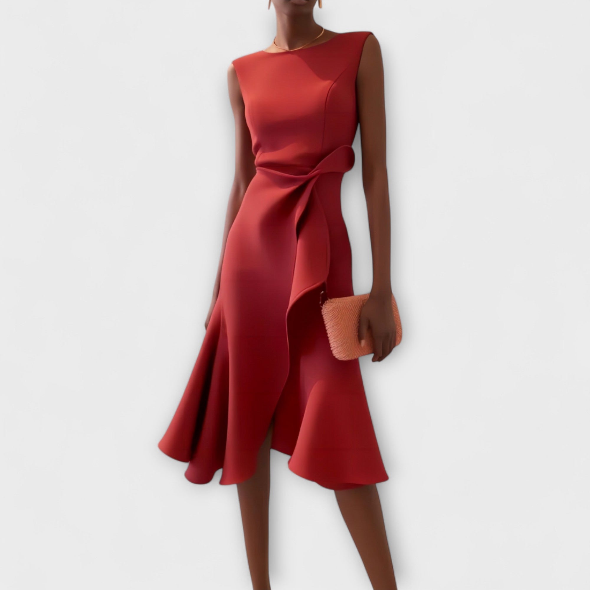 Delilah | Women's Sleeveless Wrap Midi Dress