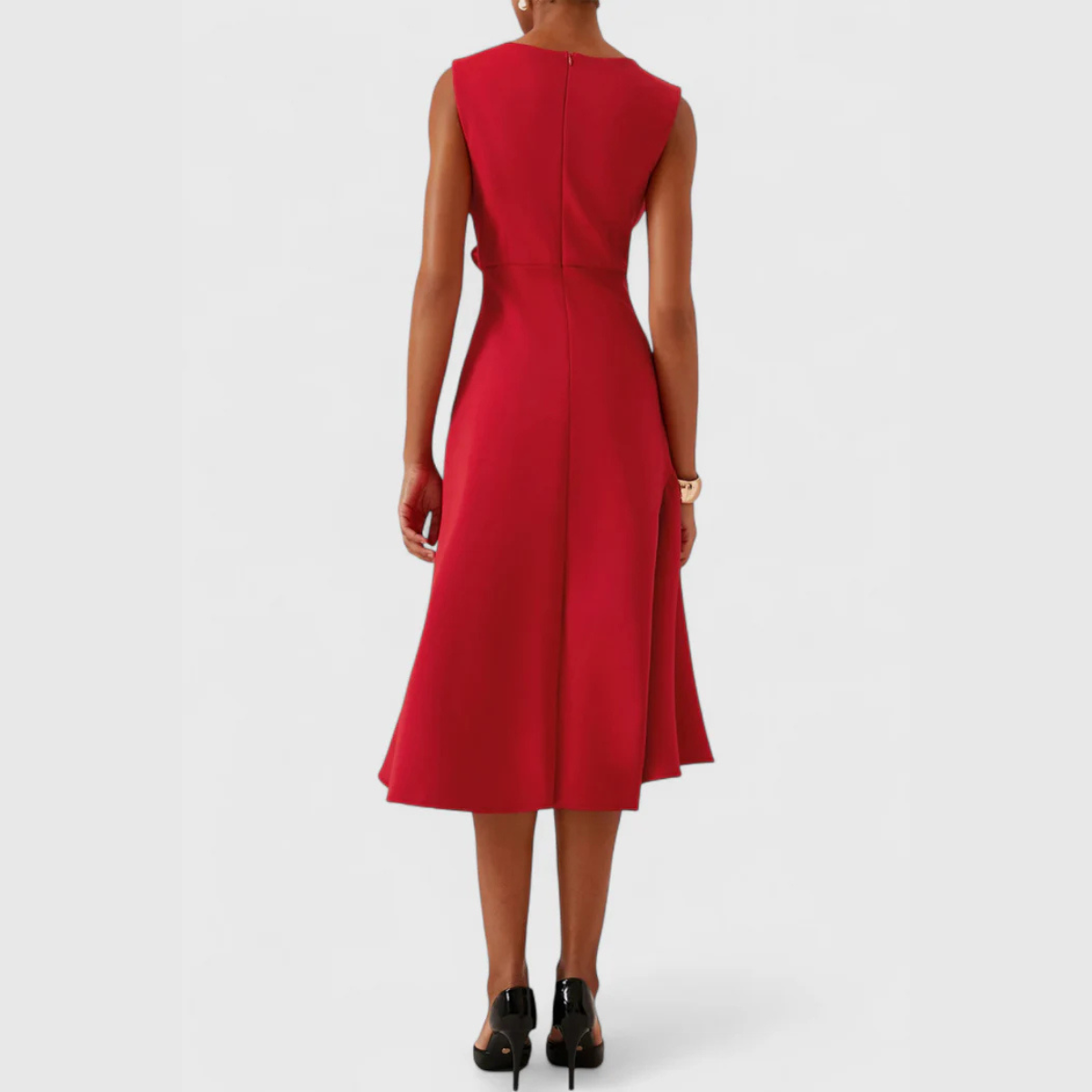 Delilah | Women's Sleeveless Wrap Midi Dress