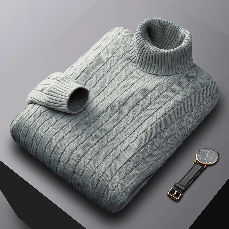 Drake | Men's Turtleneck Cable Knit Sweater