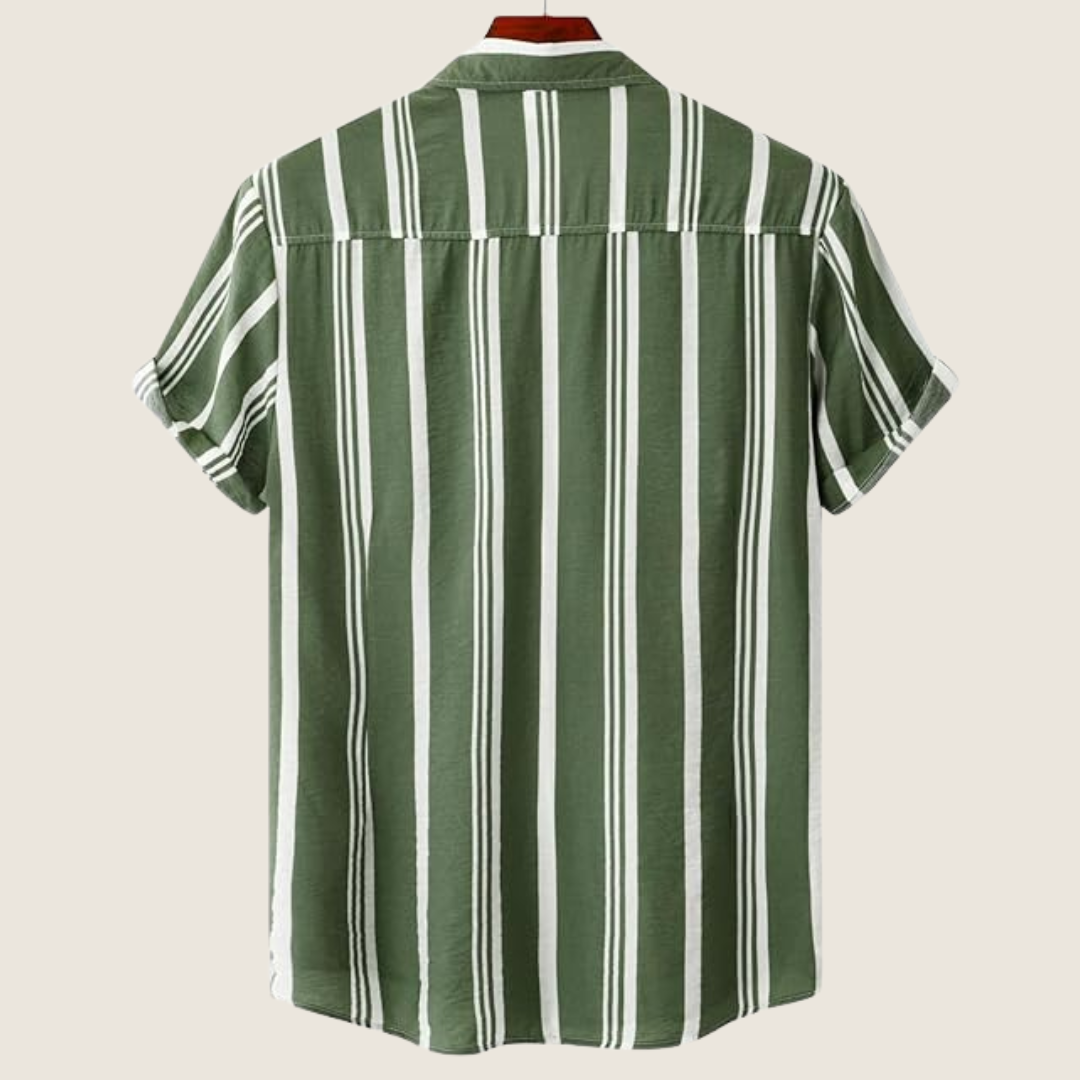 Dwight | Men's Vertical Striped Short Sleeve Casual Shirt