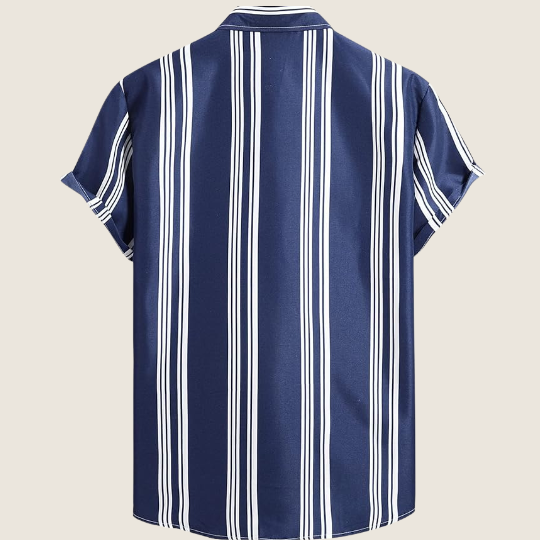 Dwight | Men's Vertical Striped Short Sleeve Casual Shirt