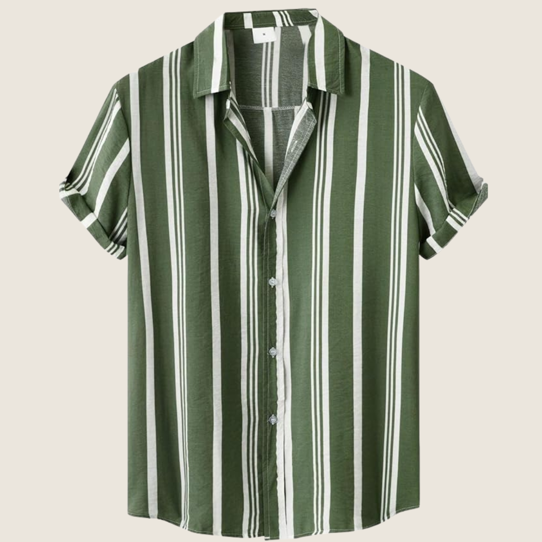 Dwight | Men's Vertical Striped Short Sleeve Casual Shirt