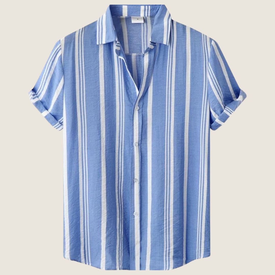 Dwight | Men's Vertical Striped Short Sleeve Casual Shirt