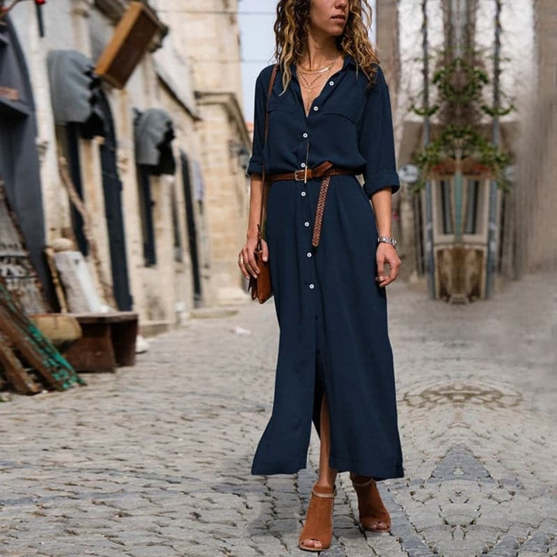 Erin | Women's Button-Down Midi Dress