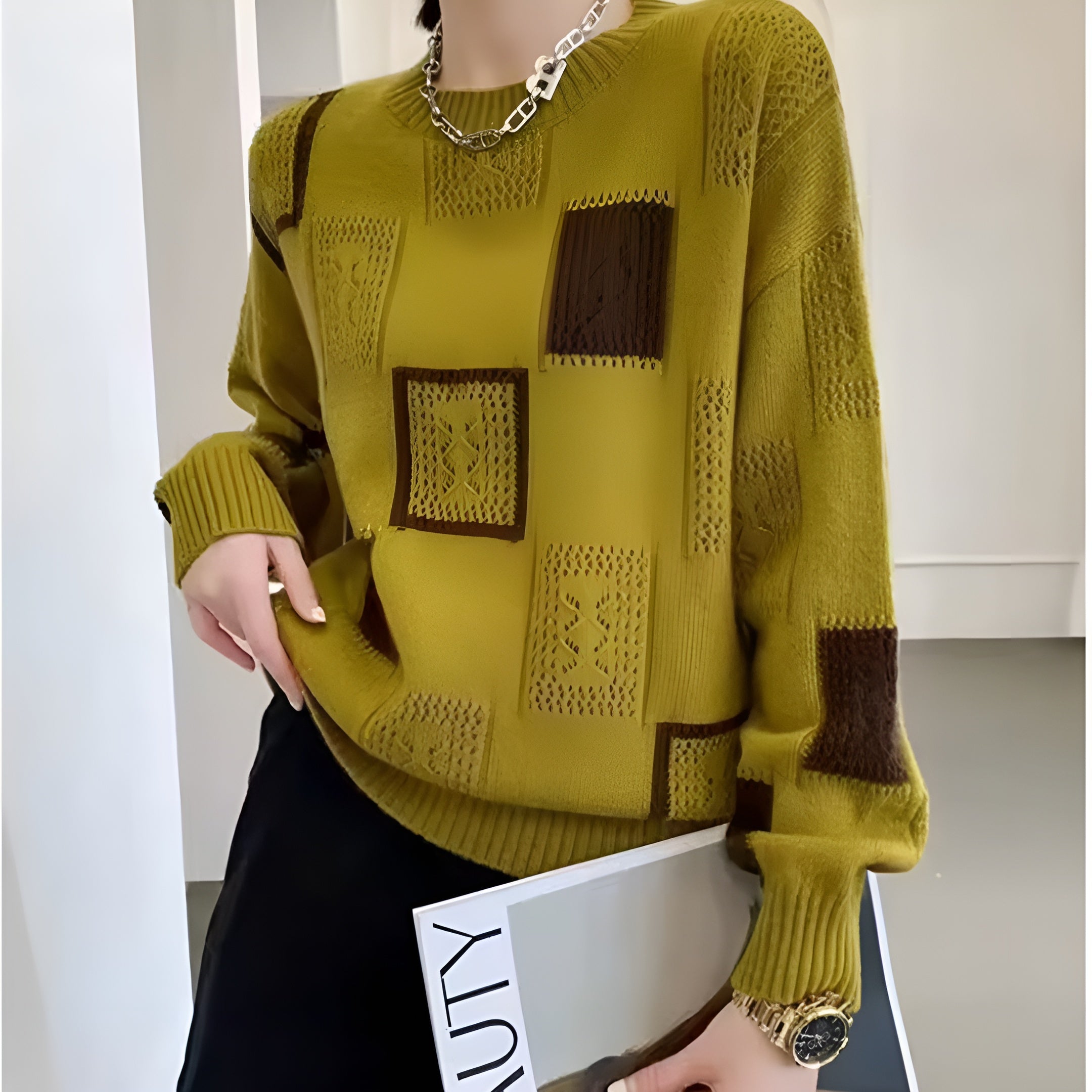 Erin | Women's Oversized Crew Neck Sweater