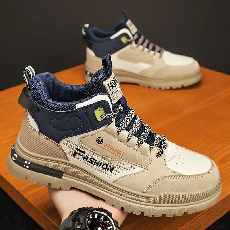 Frederick | Men's High Top Lace-Up Sneakers