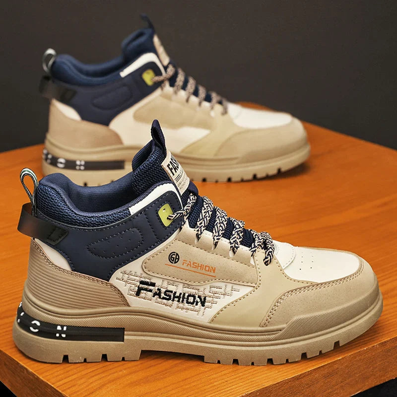 Frederick | Men's High Top Lace-Up Sneakers