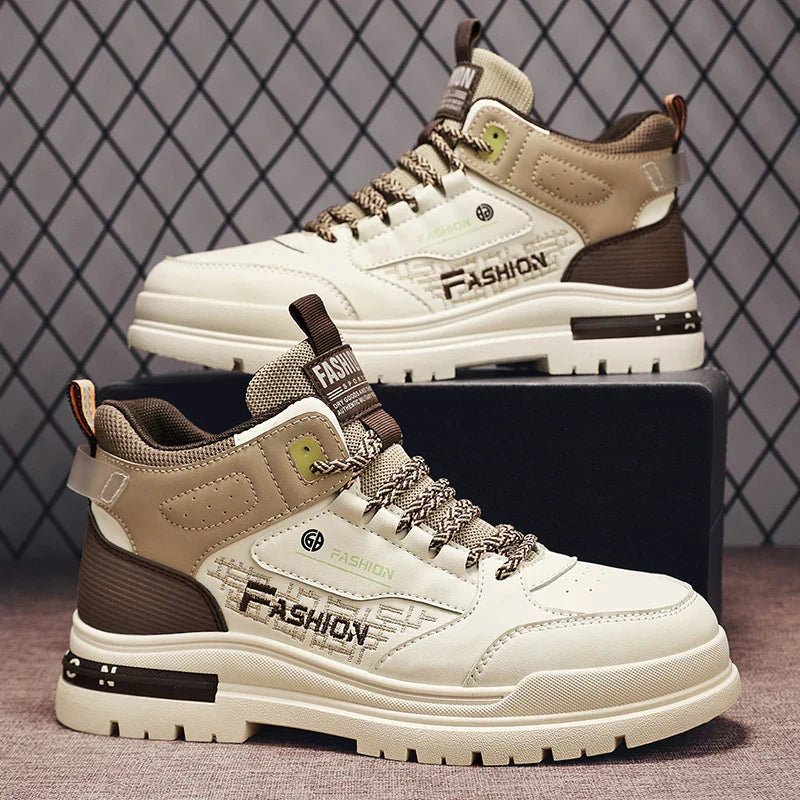 Frederick | Men's High Top Lace-Up Sneakers