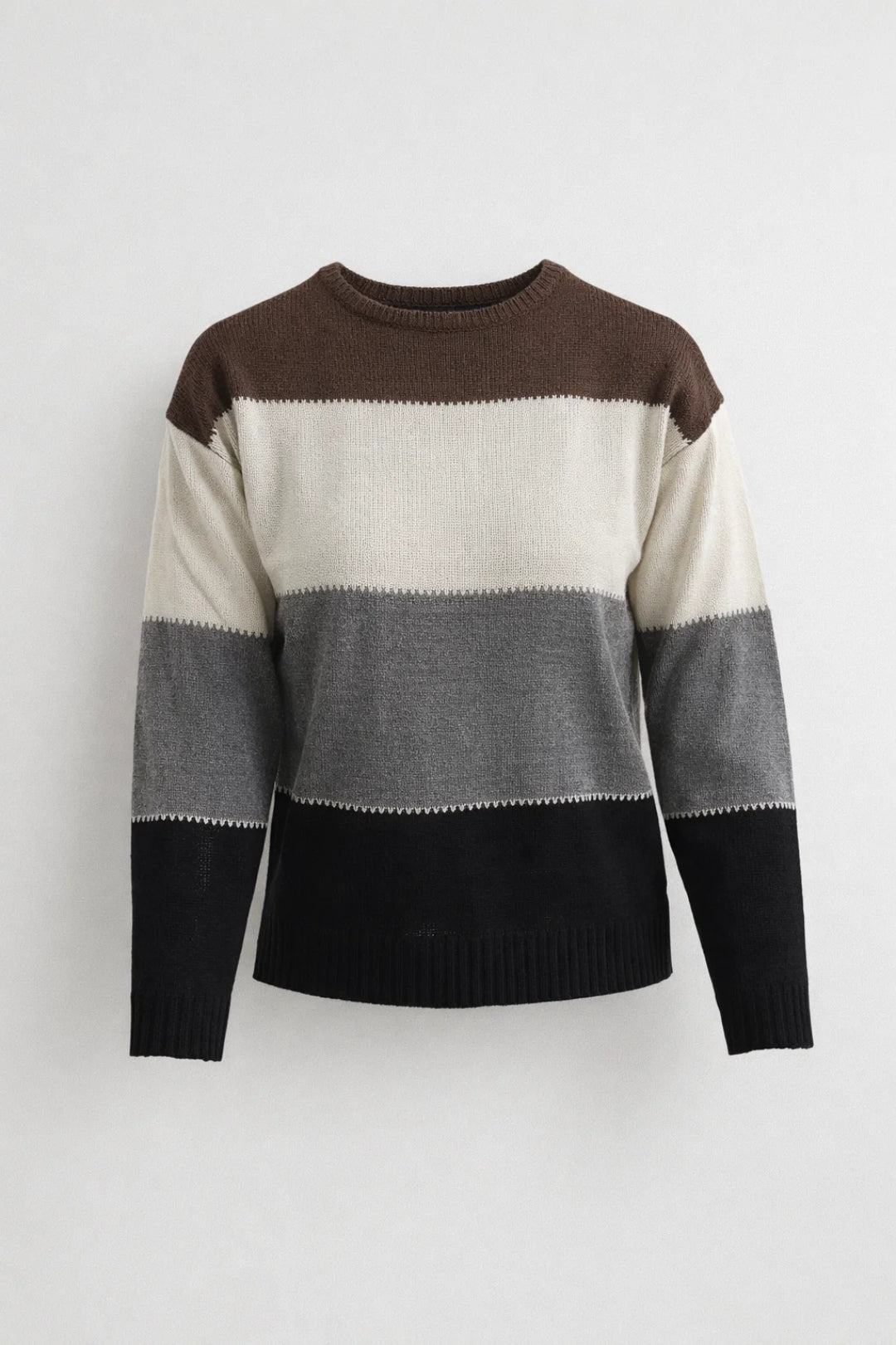 Gina | Women's Striped Crew Neck Sweater