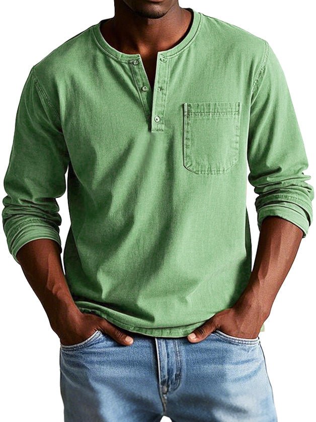 Graham | Men's Long Sleeve Henley Shirt