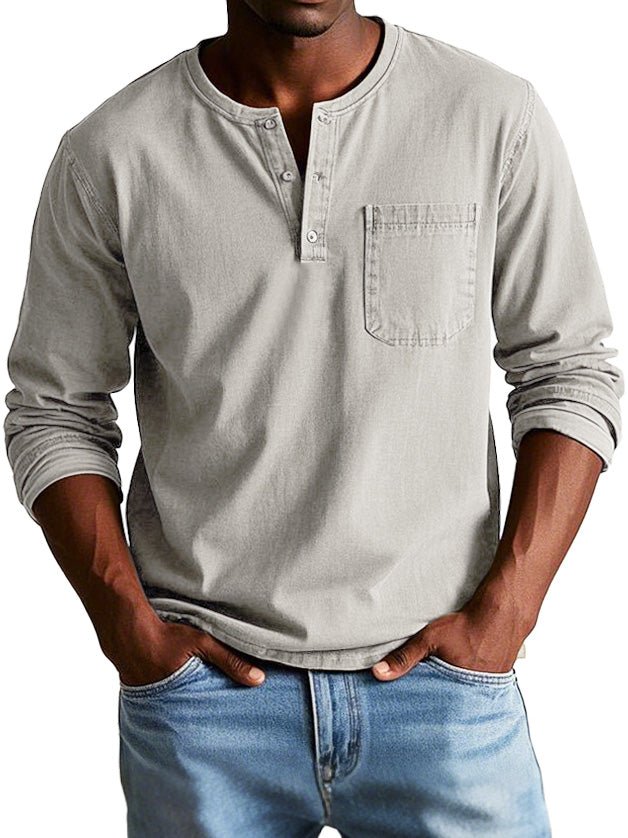 Graham | Men's Long Sleeve Henley Shirt