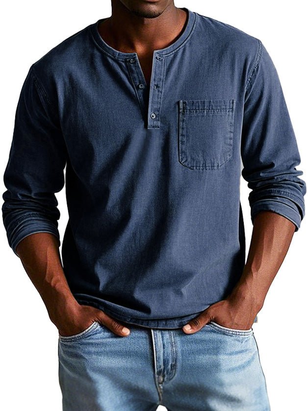 Graham | Men's Long Sleeve Henley Shirt