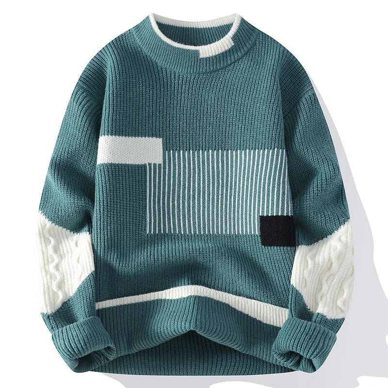 Gus | Men's Patchwork Polyester Sweater