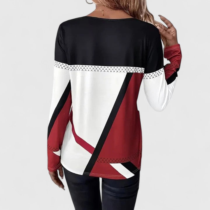 Harmony | Women's Long Sleeve Color Block Sweater