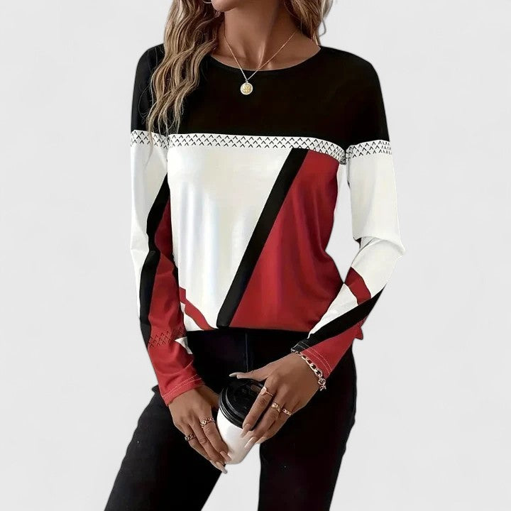 Harmony | Women's Long Sleeve Color Block Sweater