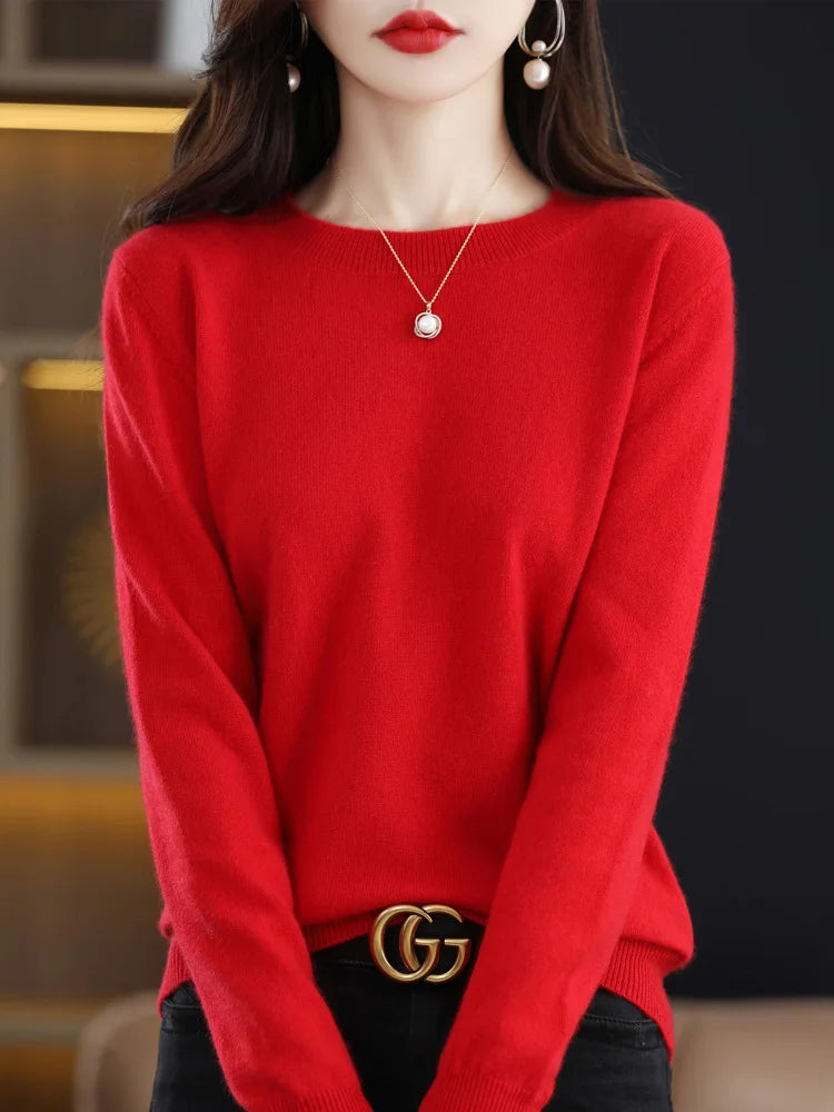 Helen | Women's Fitted Crewneck Sweater
