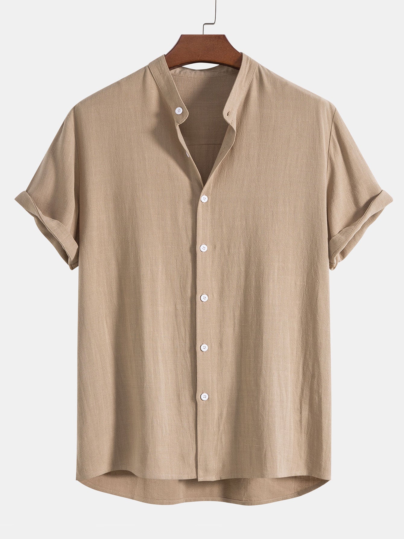 Holden | Men's Grandad Collar Button-Down Shirt