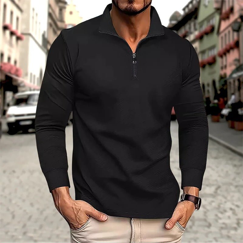 Ike | Men's Long Sleeve Zip Polo