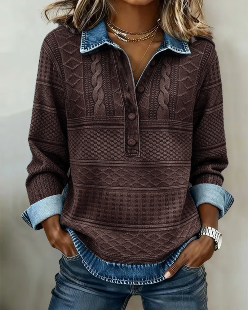 Ivy | Women's Button-Down Long Sleeve Blouse
