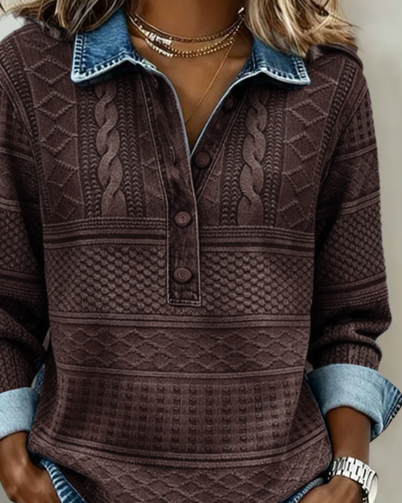 Ivy | Women's Button-Down Long Sleeve Blouse