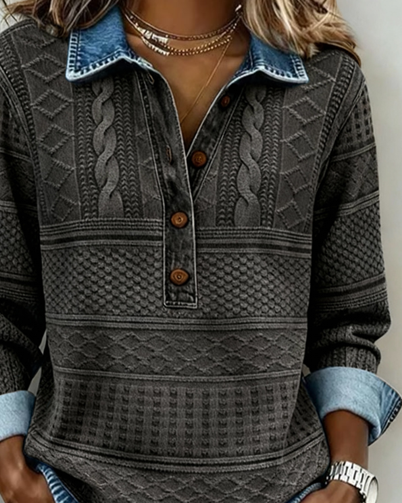Ivy | Women's Button-Down Long Sleeve Blouse