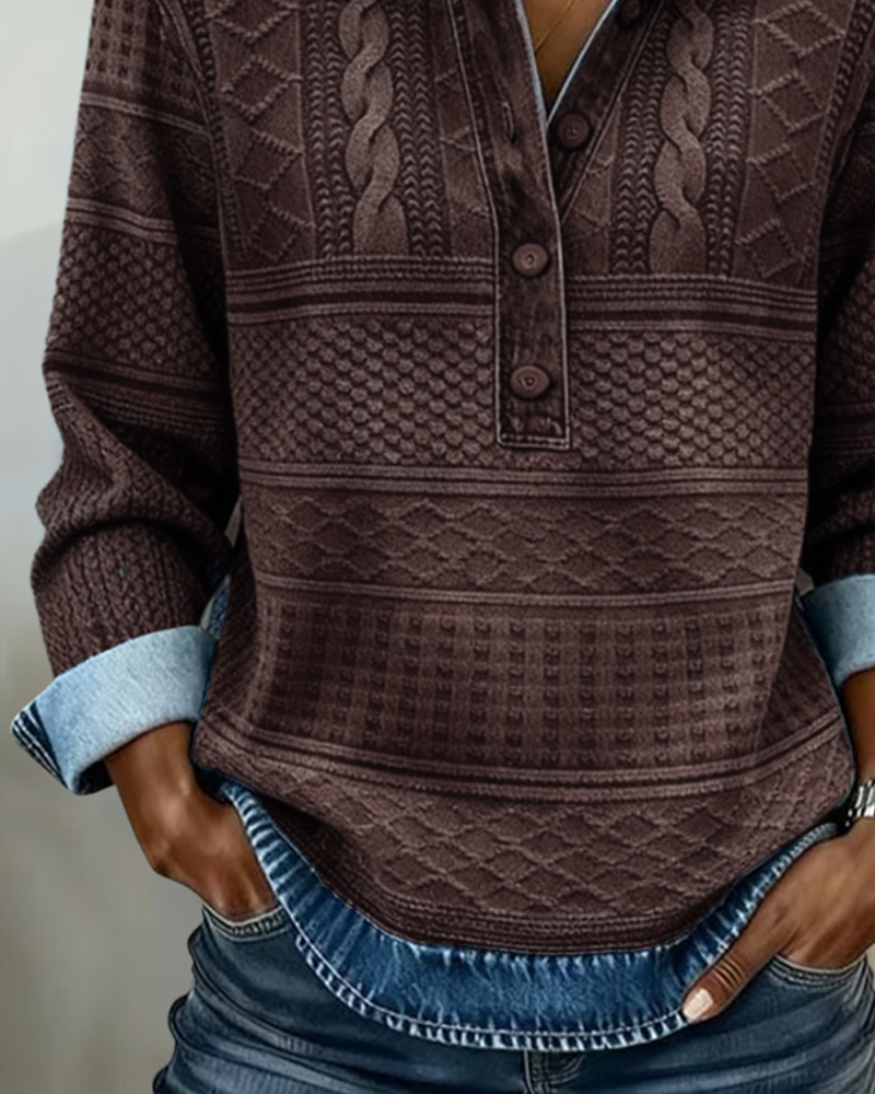 Ivy | Women's Button-Down Long Sleeve Blouse