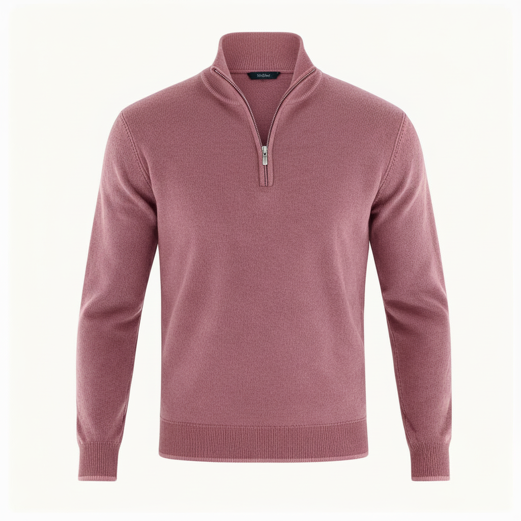 Jason | Men's Quarter-Zip Mock Neck Sweater
