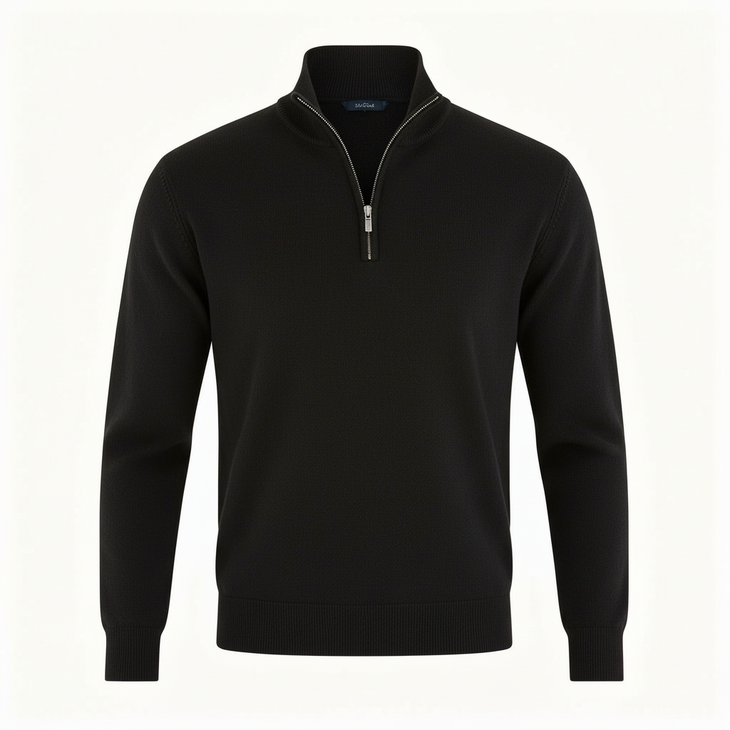 Jason | Men's Quarter-Zip Mock Neck Sweater