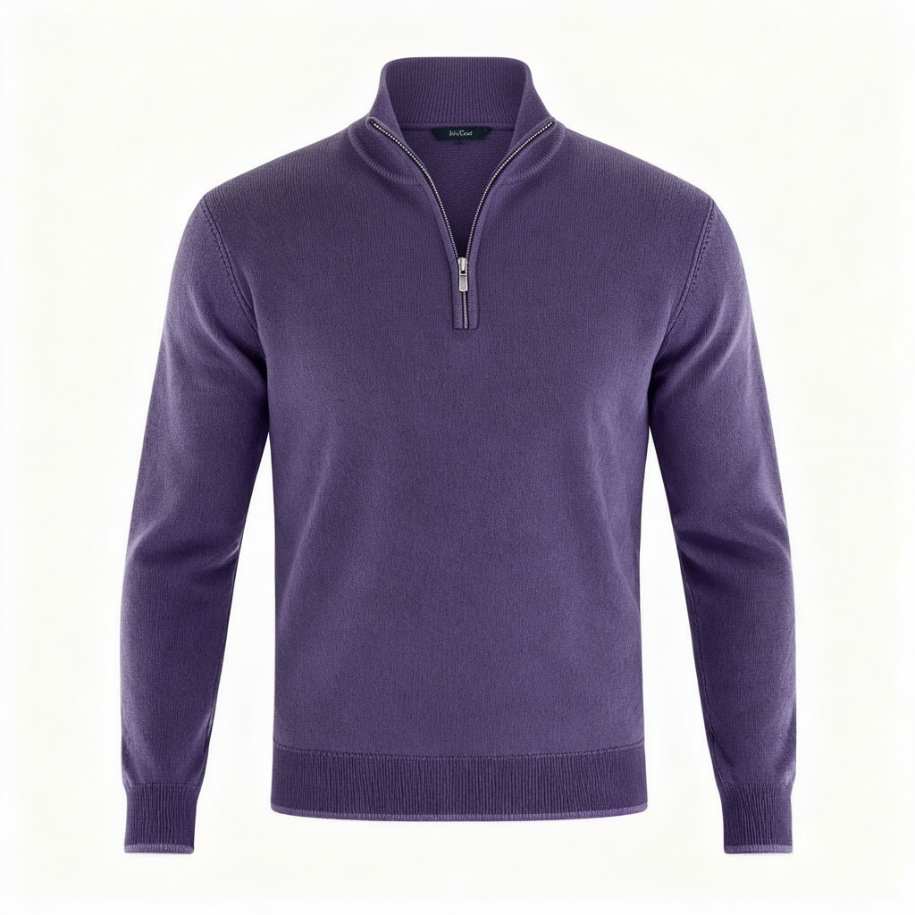 Jason | Men's Quarter-Zip Mock Neck Sweater