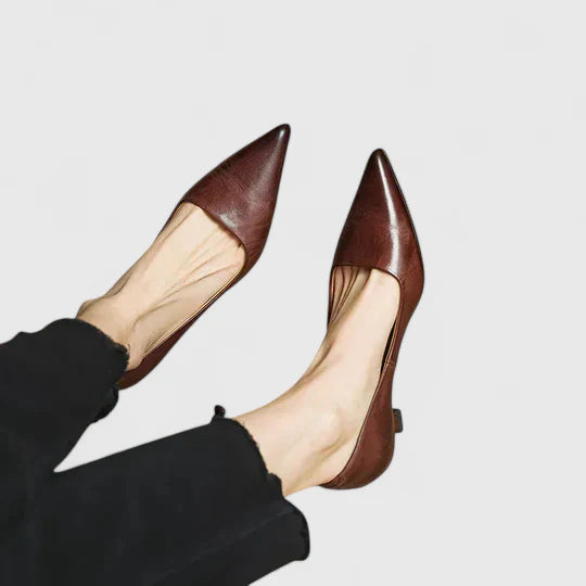 Jayla | Women's Pointed Toe Kitten Heel Dress Shoes