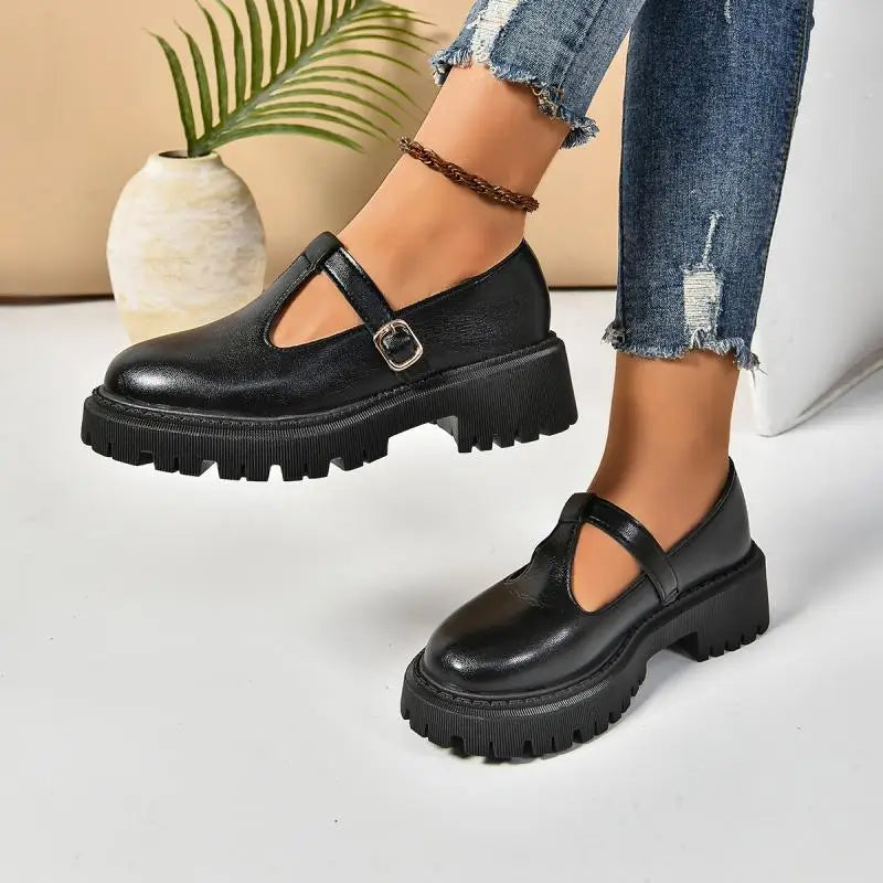 Jean | Women's Chunky Platform Mary Jane Shoes