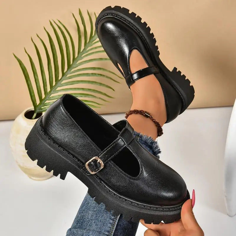 Jean | Women's Chunky Platform Mary Jane Shoes
