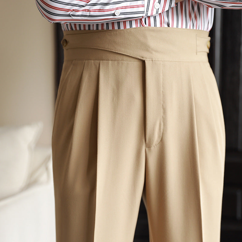 Jeffrey | Men's High-Waisted Pleated Pants