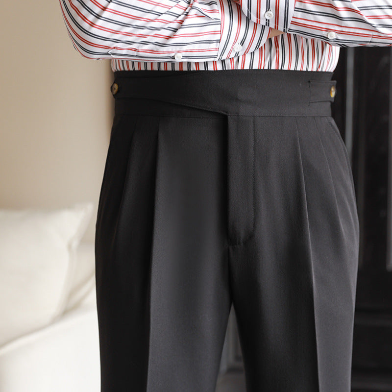 Jeffrey | Men's High-Waisted Pleated Pants