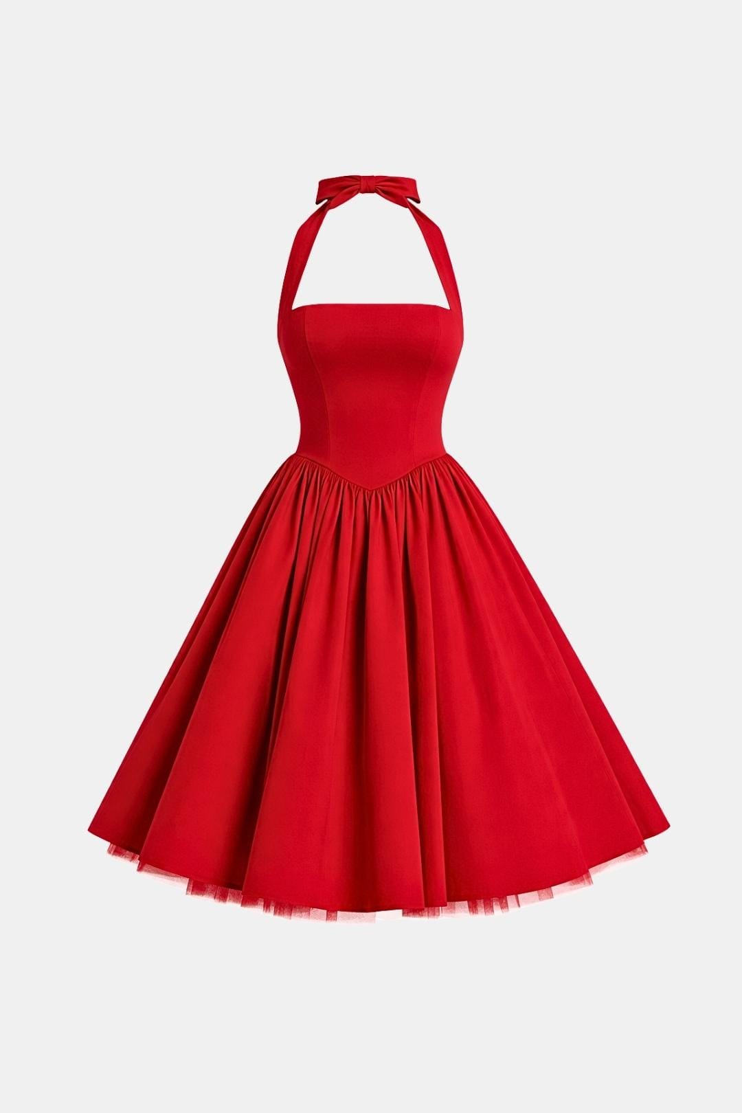 Jennifer | Women's Halter Neck A-Line Midi Dress